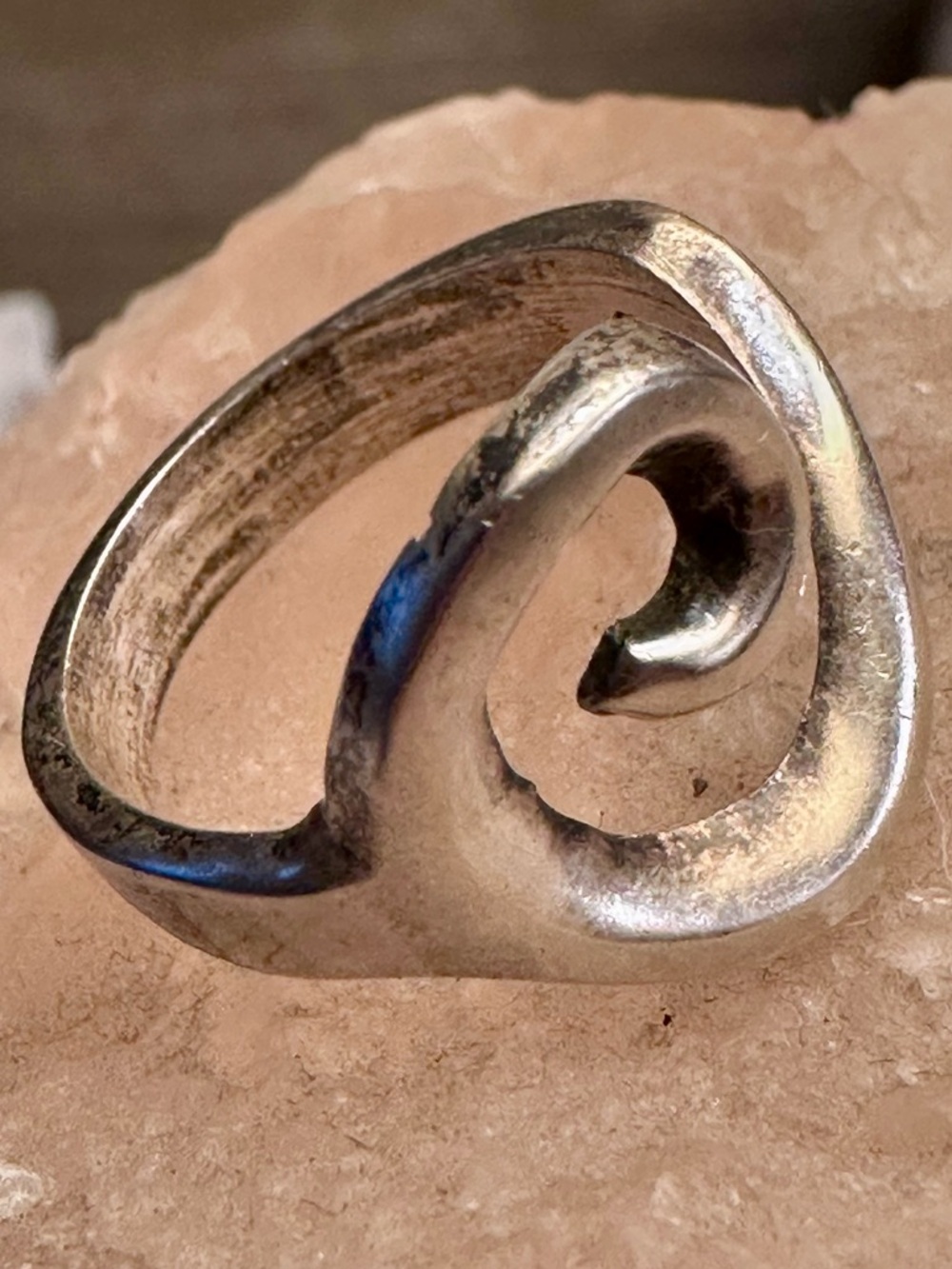 Silver Twisted Band Ring - Classic Stainless Look